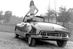 Jane Birkin e la DS21ie cabriolet