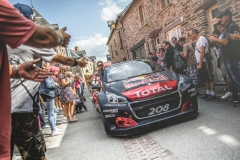 The Peugeot 208 WRX is seen at the FIA World RallyCross Championship in Loheac, France on August 31, 2018 // Flavien Duhamel/Red Bull Content Pool // AP-1WRUABV7N2111 // Usage for editorial use only // Please go to www.redbullcontentpool.com for further information. //