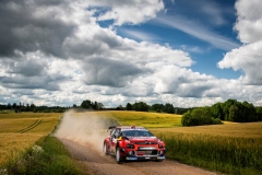 Esapekka Lappi (FIN) Janne Ferm (FIN) of team Citroen Total is seen racing on day 1 during the Shell Helix Rally Estonia in Oteppa, Estonia on July 12, 2019 // Jaanus Ree/Red Bull Content Pool // AP-1ZX5U9Y3S1W12 // Usage for editorial use only // Please go to www.redbullcontentpool.com for further information. //