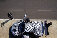 Brabham BT62 testing in pitlane overhead