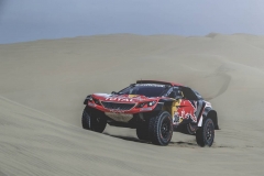 Cyril Despres (FRA) of Team Peugeot TOTAL races during stage 1 of Rally Dakar 2018 from Lima to Pisco, Peru on January 6, 2018. // Flavien Duhamel/Red Bull Content Pool // P-20180107-00022 // Usage for editorial use only // Please go to www.redbullcontentpool.com for further information. //