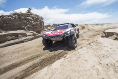 Carlos Sainz (ESP) of Team Peugeot Total races during stage 10 of Rally Dakar 2018 from Salta to Belem, Argentina on January 16, 2018 // Marcelo Maragni/Red Bull Content Pool // P-20180116-01104 // Usage for editorial use only // Please go to www.redbullcontentpool.com for further information. //