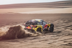 Sebastien Loeb (FRA) and Daniel Elena (MCO) of PH Sport race during stage 9 of Rally Dakar 2019 from Pisco to Pisco, Peru on January 16, 2019. // Flavien Duhamel/Red Bull Content Pool // AP-1Y56SYDPS2111 // Usage for editorial use only // Please go to www.redbullcontentpool.com for further information. //