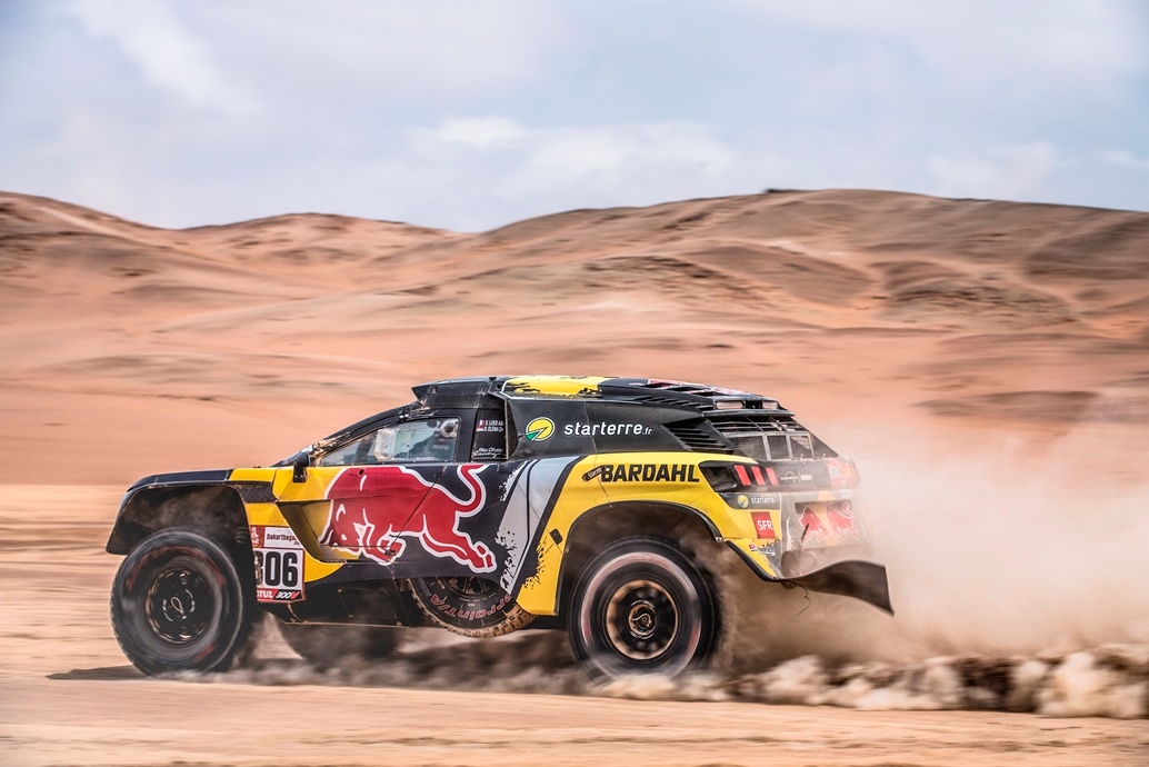 Sebastien Loeb (FRA) of PH Sport races during stage 4 of Rally Dakar 2019 from Arequipa to Tacna, Peru on January 10, 2019.