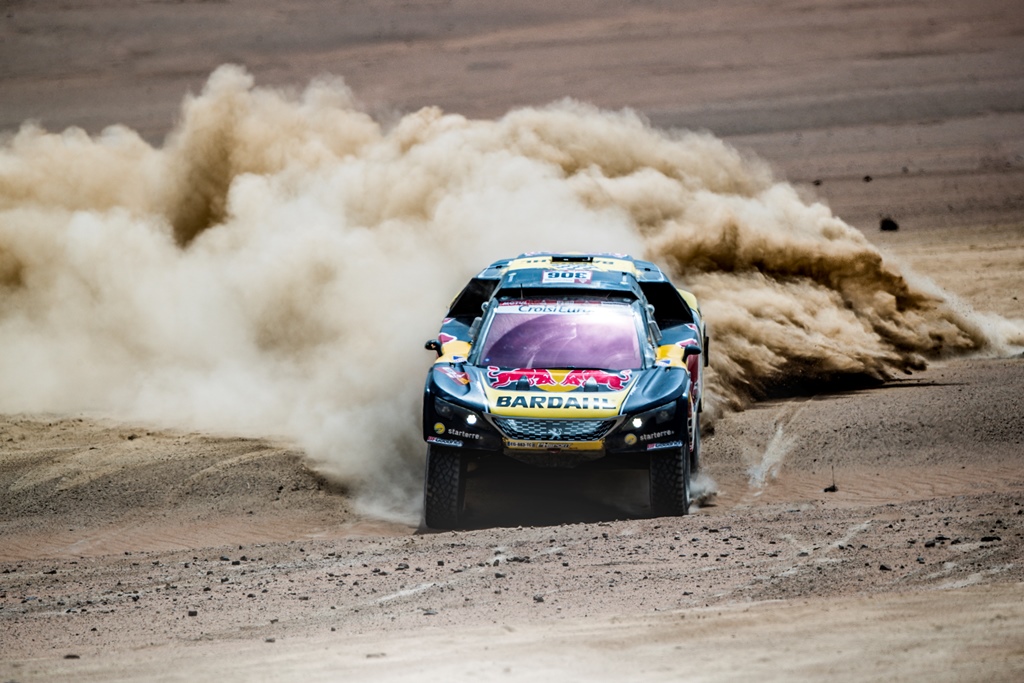 Sebastien Loeb (FRA) of PH Sport races during stage 4 of Rally Dakar 2019 from Arequipa to Tacna, Peru on January 10, 2019.