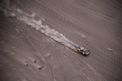 Sebastien Loeb and Daniel Elena in the Peugeot 3008 of the PH-Sport navigating in the desert during stage 3 of the Dakar Rally, between San Juan de Marcona and Arequipa, Peru, on January 9, 2019. // Florent Gooden / DPPI / Red Bull Content Pool  // AP-1Y32SWNH12111 // Usage for editorial use only // Please go to www.redbullcontentpool.com for further information. //