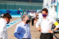 Ian James, Team Principal, Mercedes-Benz EQ  and Jean Todt, FIA President