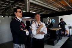 Toto Wolff, Husband of Susie Wolff, Team Principal, Venturi woth Alejandro Agag, Chairman of Formula E