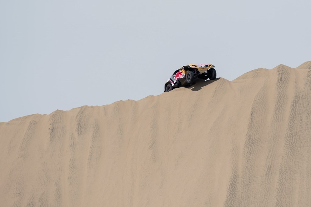 Stephane Peterhansel (FRA) of Team Peugeot Total races during stage 01 of Rally Dakar 2018 from Lima to Pisco, Peru on January 06, 2018