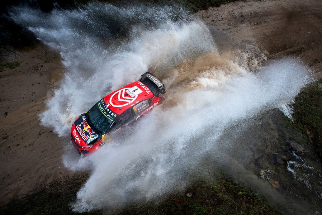 Sebastien Ogier (FRA) Julien Ingrassia (FRA) of team Citroen Total WRT is seen racing on day 1 during the World Rally Championship Argentina in Carlos Paz, Argentina on April 26, 2019 // Jaanus Ree/Red Bull Content Pool // AP-1Z5G2H3TH2511 // Usage for editorial use only // Please go to www.redbullcontentpool.com for further information. //