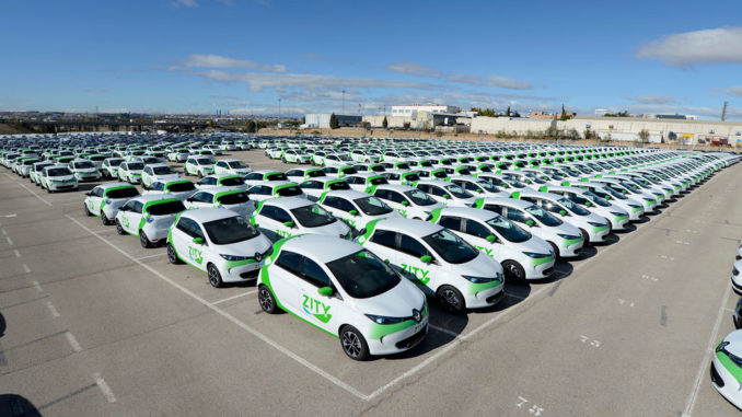 500 Renault ZOE a Madrid con ZITY