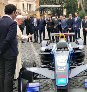 Formula E dal Papa