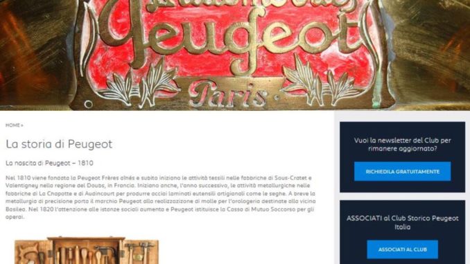 Peugeot Portale WEB