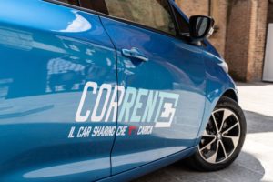 Renault Zoe Bolgona carsharing Corrente