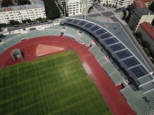 stadio olimpico Bislett di Oslo è ad energia solare