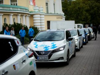 Nissan Leaf electric marathon