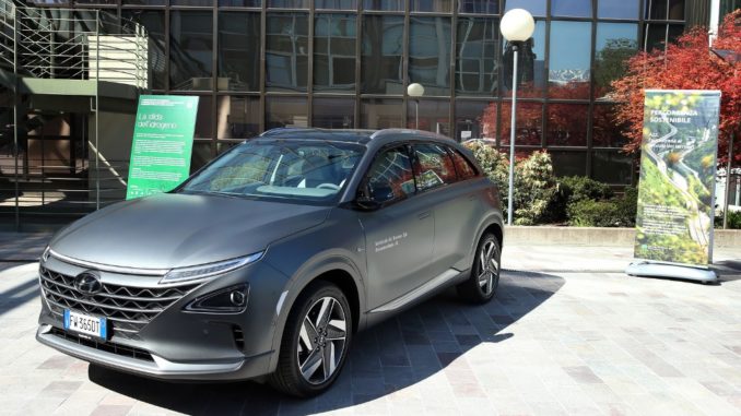 Hyundai Nexo a idrogeno Autostrada Brennero