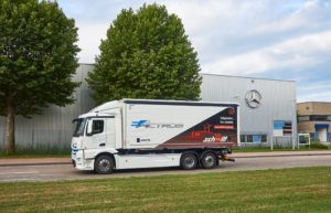 Mercedes-Benz eActros in prova operativa al Logistik Schmitt vicino Rastatt