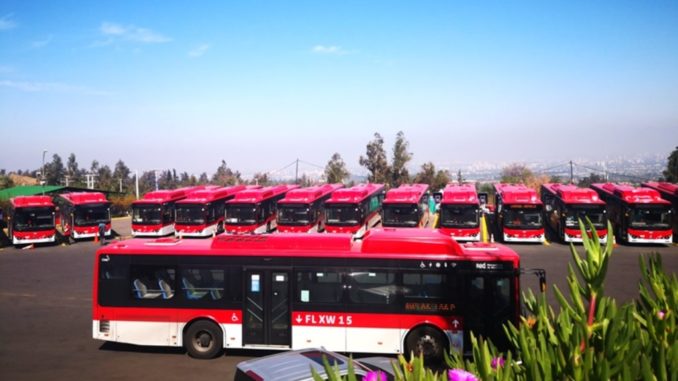 corridoio per autobus elettrici in America Latina BYD