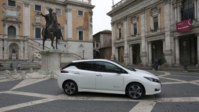 Nissan Leaf Acea Run Rome The Marathon