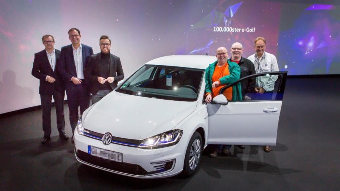 Volkswagen e-Golf numero 100mila