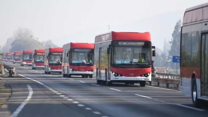 150 e-bus da BYD al sistema di trasporto pubblico cileno