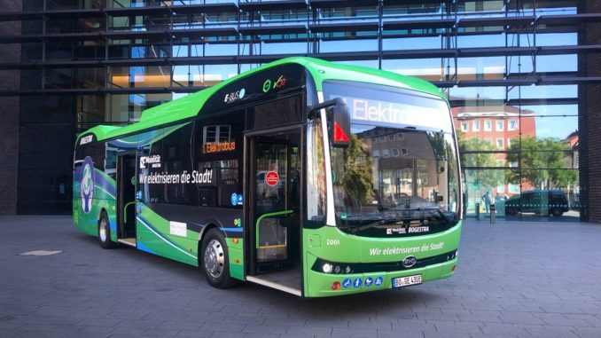 BYD 12m eBus Delivery to BOGESTRA