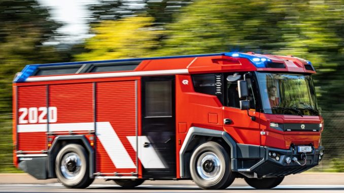 Camion elettrico dei pompieri da Volvo Penta