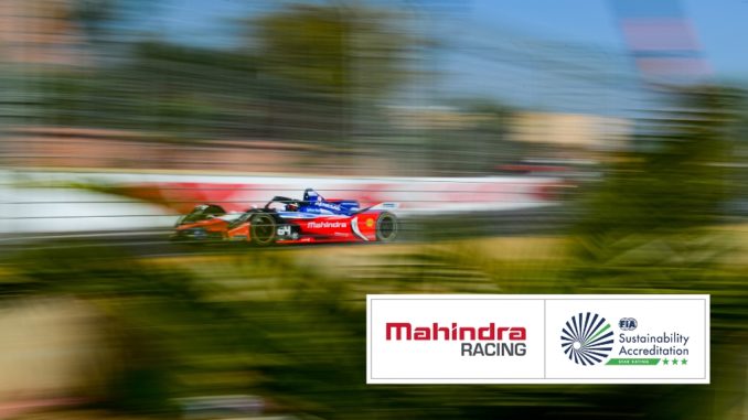 Mahindra Racing, Three-Star Excellence in Sustainability dalla FIA