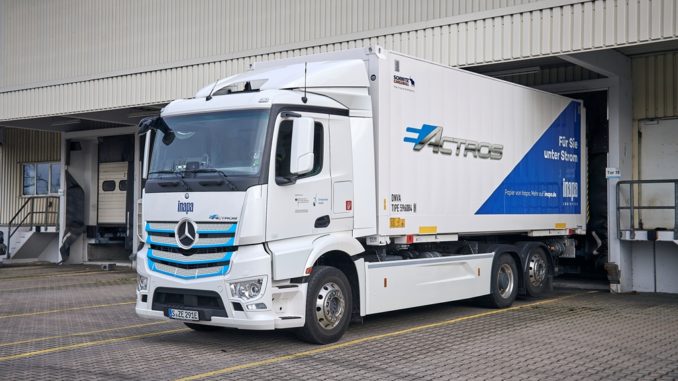 Inapa avvia prove pratiche del Mercedes-Benz eActros da 35 tonnellate nella regione di Karlsruhe