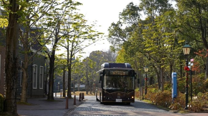 Primo lotto di eBus BYD per operare presso il parco a tema Huis Ten Bosch di Nagasaki