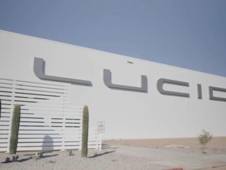 Fabbrica di auto elettriche Lucid Motors a Jeddah, in Arabia Saudita
