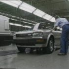 Nissan Bluebird on the production line at the Nissan Sunderland plant
