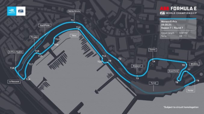Formula E. Nuovo layout del tracciato per l'E-Prix di Monaco