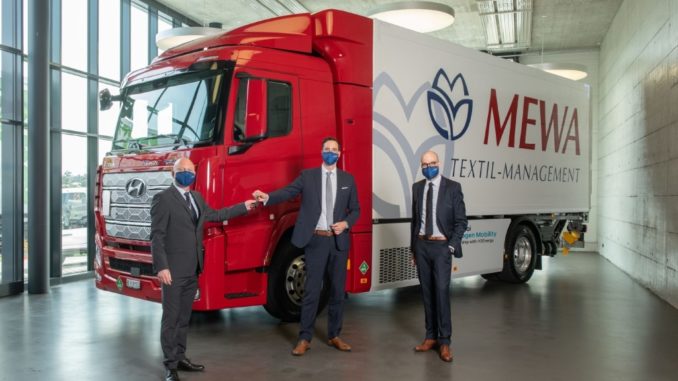 Hyundai ha consegnato il camion Xcient Fuel Cell a MEWA