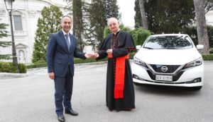 La strada del Vaticano verso la sostenibilità con Nissan Leaf