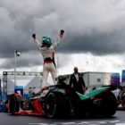 Lucas Di Grassi (BRA), Audi Sport ABT Schaeffler, 1st position, celebrates