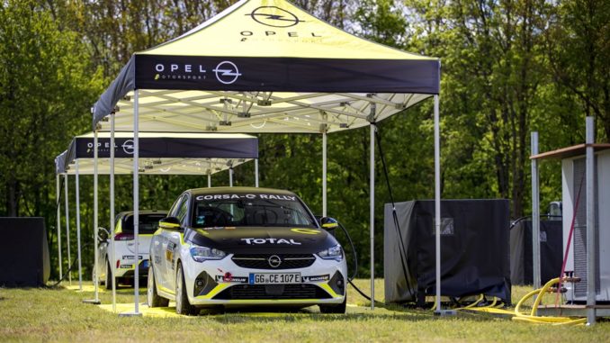 L’infrastruttura mobile di ricarica per la Opel Corsa-e Rally