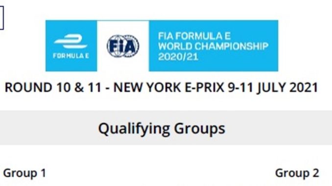 Formula E a New York: ecco i gruppi delle qualifiche di gara 1