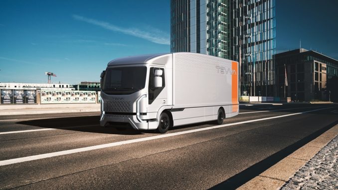 Nuovo design del camion elettrico Tevva