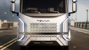 Nuovo design del camion elettrico Tevva