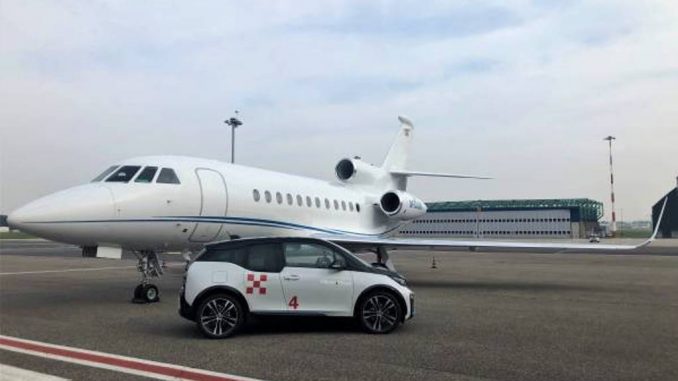 Rinnovata la partnership tra Milano Prime e BMW per auto elettriche nei voli business