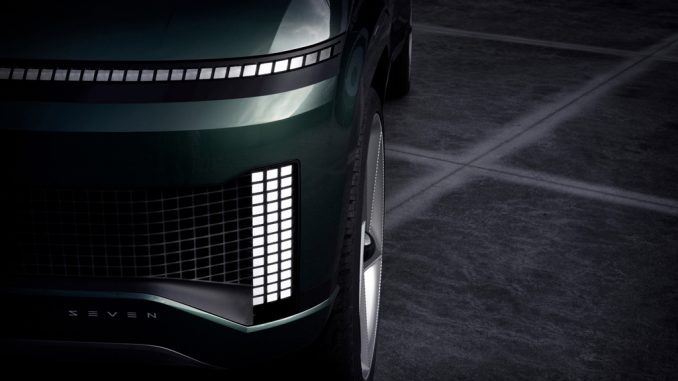 Svelate le prime foto del SUV elettrico concept Seven di Hyundai
