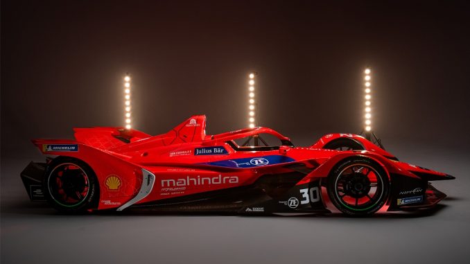 La nuova auto Mahindra Racing per la stagione 8 di Formula E