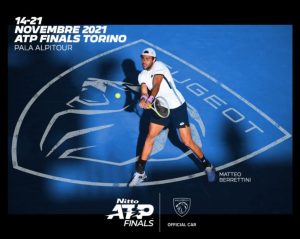 Peugeot è gold partner alle Nitto ATP Finals di Torino per la nuova energia del tennis