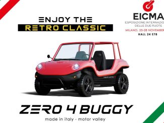 Stile retro-classic dello Zero 4 Buggy di Tazzari EV
