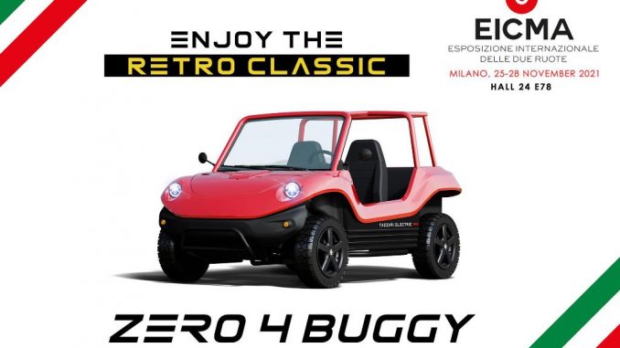 Stile retro-classic dello Zero 4 Buggy di Tazzari EV