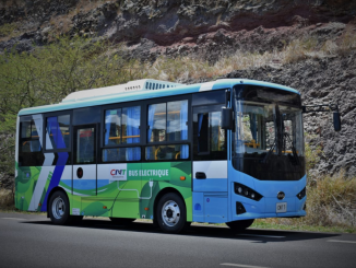 Il primo autobus elettrico BYD, un eBus K6, è entrato in servizio nella Repubblica Mauritius operato dalla National Transport Cooperation (NTC).