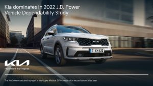 Kia al primo posto nel J.D. Power Vehicle Dependability Study 2022