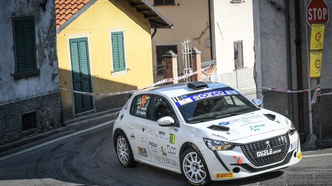 Peugeot 208 Rally Cup Top 2022: la prima gara al Ciocco la vince Stefano Santero